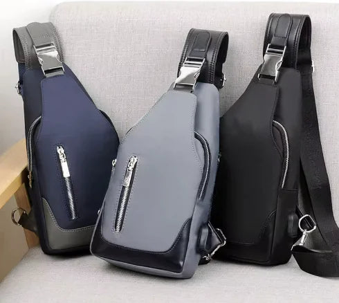 Bolsa de pecho con interfaz de carga USB