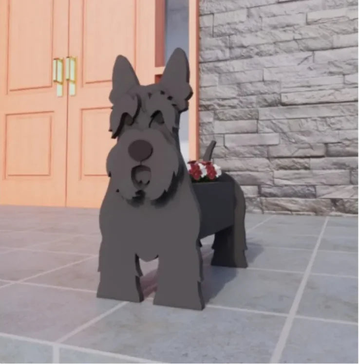 Maceta con esculturas para jardín PetalPaws