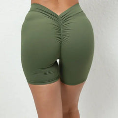 V Back Yoga Shorts For Women