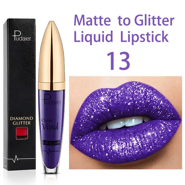 Brillo labial brillante de larga duración